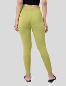 Ankle  Length Leggings | Pack of - 2 Pcs | EcoVero Tencel | Wrinkle-Free | Premium Ethnic Bottom Wear | 4-Way Stretch |  Anti-Chafing Ankle Length Tights for Girls & Women in Vibrant Colors
