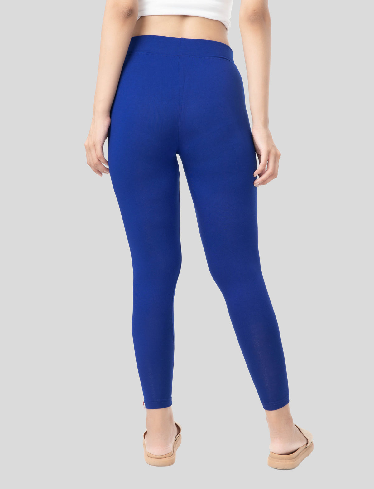 Ankle  Length Leggings | Pack of - 2 Pcs | EcoVero Tencel | Wrinkle-Free | Premium Ethnic Bottom Wear | 4-Way Stretch |  Anti-Chafing Ankle Length Tights for Girls & Women in Vibrant Colors