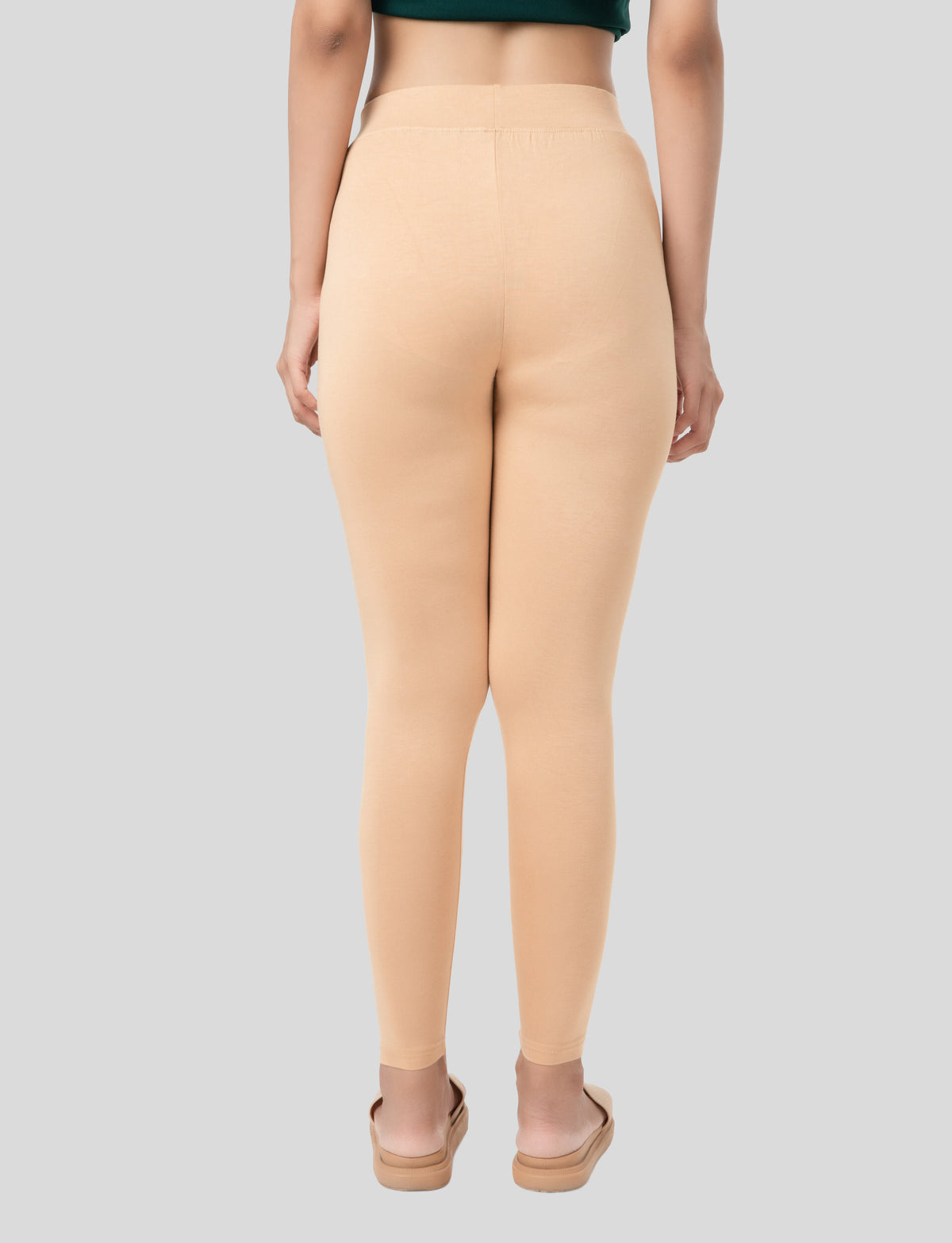Ankle  Length Leggings | Pack of - 2 Pcs | EcoVero Tencel | Wrinkle-Free | Premium Ethnic Bottom Wear | 4-Way Stretch |  Anti-Chafing Ankle Length Tights for Girls & Women in Vibrant Colors