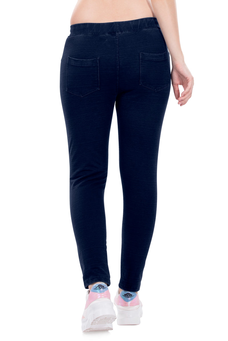 Asya Front And Back Pocket Denim Jeggings