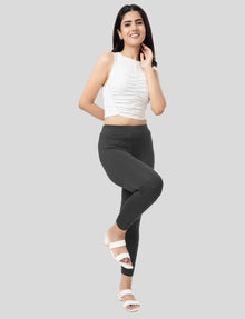Ankle  Length Leggings | Pack of - 2 Pcs | EcoVero Tencel | Wrinkle-Free | Premium Ethnic Bottom Wear | 4-Way Stretch | Ankle Length Tights for Girls & Women in Vibrant Colors