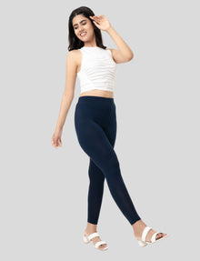 Ankle  Length Leggings | Pack of - 2 Pcs | EcoVero Tencel | Wrinkle-Free | Premium Ethnic Bottom Wear | 4-Way Stretch | Ankle Length Tights for Girls & Women in Vibrant Colors