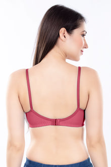 Stella Single Cup Bra | 100% Pure Cotton Wirefree Non-Padded Bra for Women | Soft Breathable Everyday Comfort Bra with Adjustable Straps