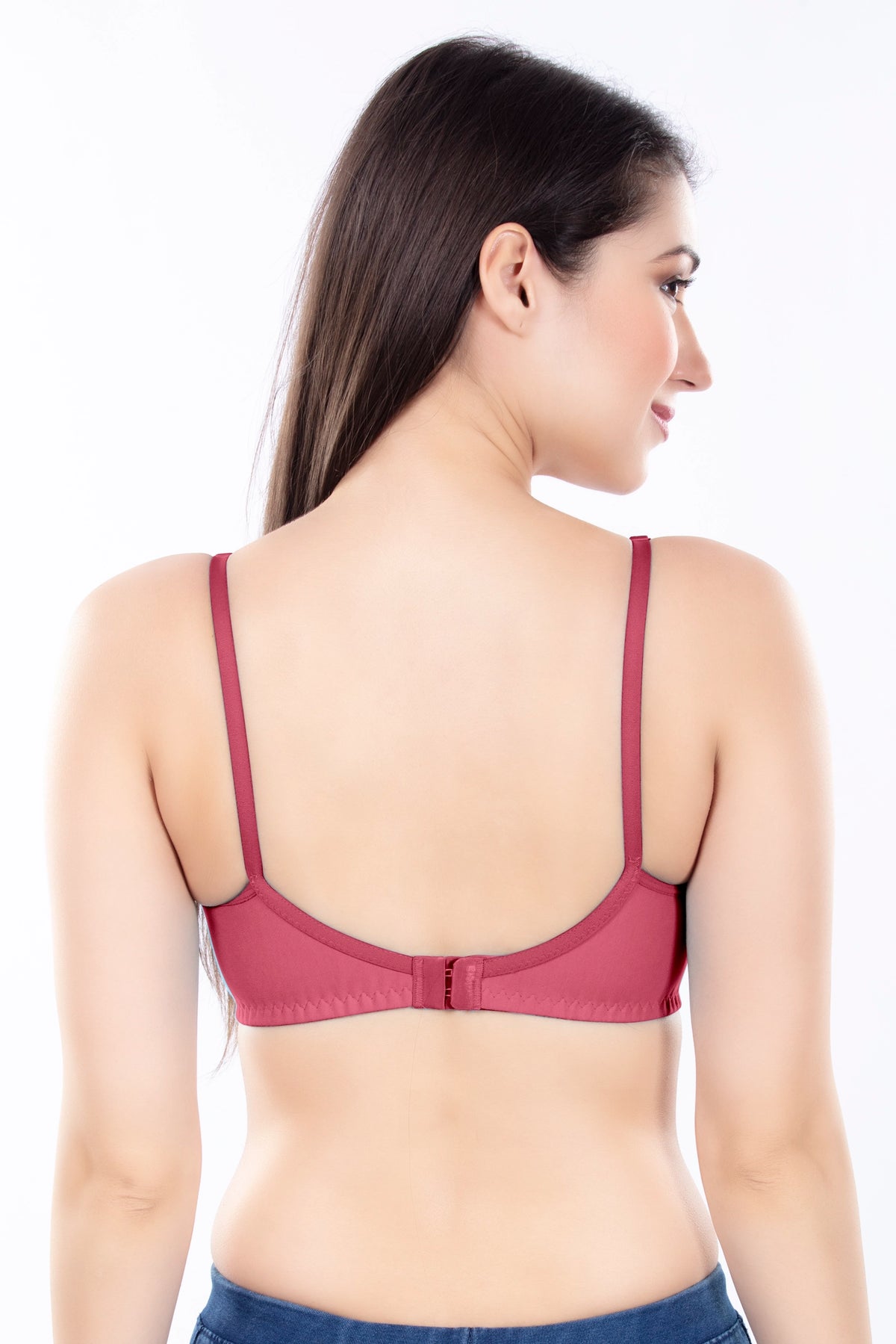 Stella Single Cup Bra | 100% Pure Cotton Wirefree Non-Padded Bra for Women | Soft Breathable Everyday Comfort Bra with Adjustable Straps