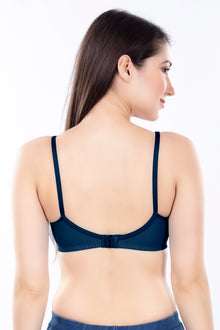 Stella Single Cup Bra | 100% Pure Cotton Wirefree Non-Padded Bra for Women | Soft Breathable Everyday Comfort Bra with Adjustable Straps