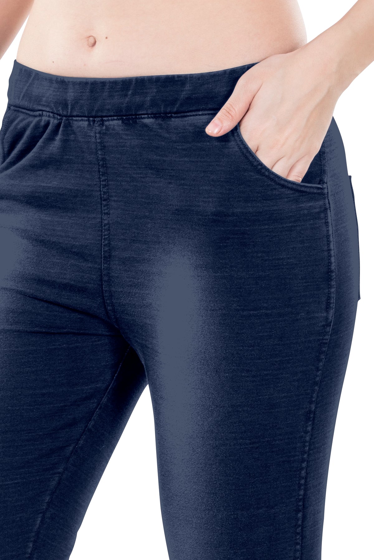 Asya Front And Back Pocket Denim Jeggings
