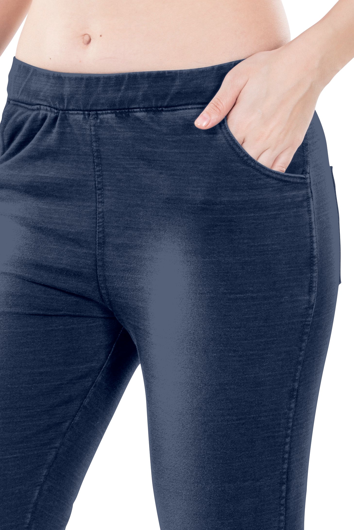 Asya Front And Back Pocket Denim Jeggings