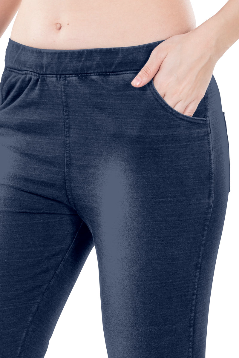 Asya Front And Back Pocket Denim Jeggings