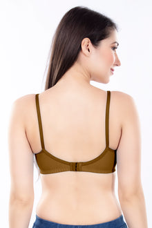 Stella Single Cup Bra | 100% Pure Cotton Wirefree Non-Padded Bra for Women | Soft Breathable Everyday Comfort Bra with Adjustable Straps