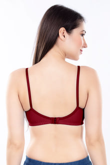 Stella Single Cup Bra | 100% Pure Cotton Wirefree Non-Padded Bra for Women | Soft Breathable Everyday Comfort Bra with Adjustable Straps