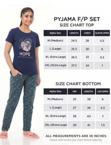 US-102 Pyjama Set | S# 3021 | 100% Cotton Top & Full Pant Combo | Graphic Printed T-Shirt | Soft Elastic Waist Track Pant | Daily Loungewear & Sleepwear
