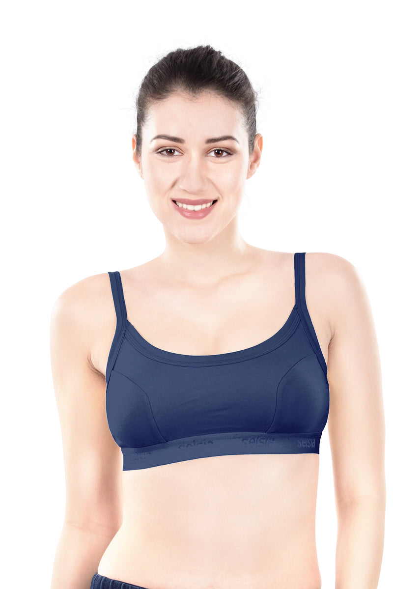Hazel Dark Color Sports Bra