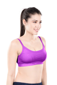 Hazel Dark Color Sports Bra