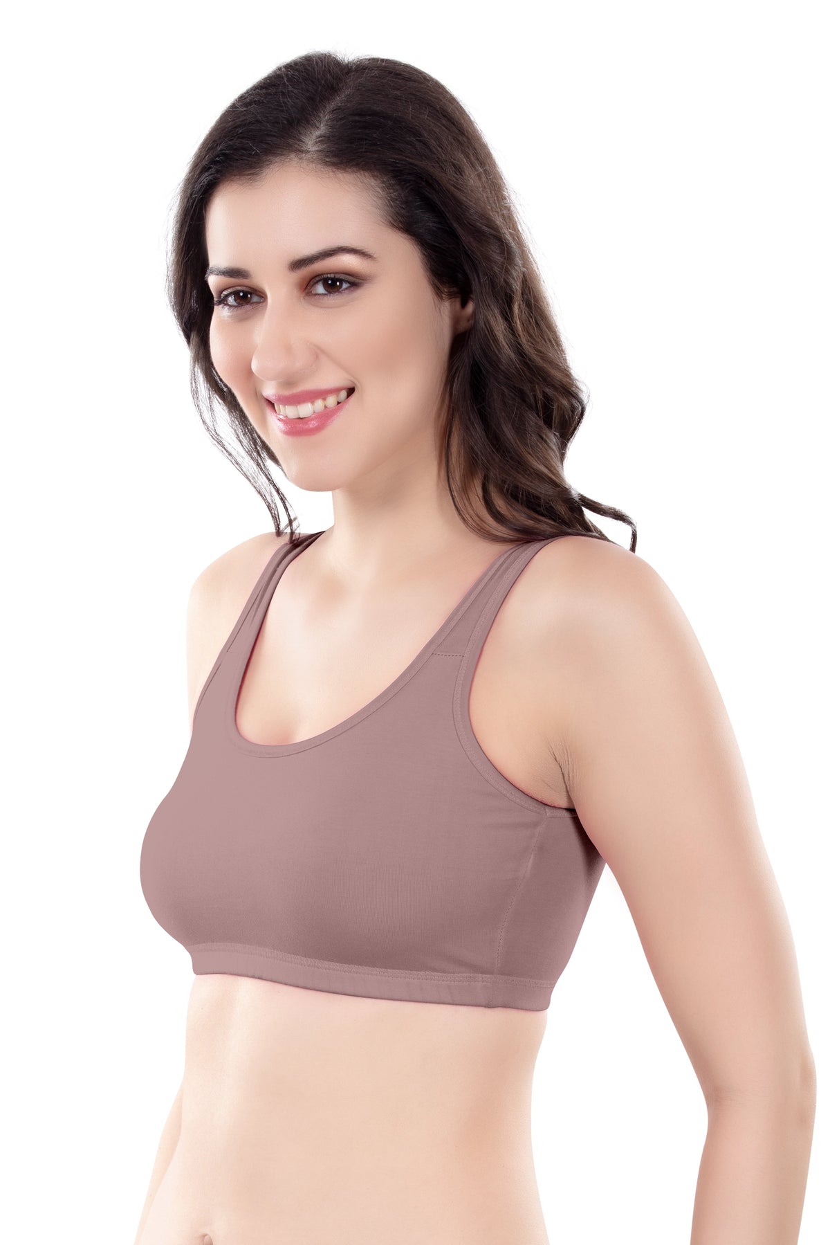Evely Sports Bra | Women's Non-Padded Wirefree  Bra | Ideal for Gym | Yoga | Walking & Everyday Casual Wear | Super Soft & Maximum Support | Full Coverage Bra