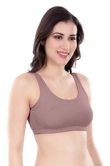 Evely Sports Bra | Women's Non-Padded Wirefree  Bra | Ideal for Gym | Yoga | Walking & Everyday Casual Wear | Super Soft & Maximum Support | Full Coverage Bra