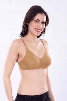 Nilani Full Coverage Seamless Molded Bra | Non-Padded Wirefree Soft Fabric Everyday Innerwear with Adjustable Straps for Women | No Show Seams Under Tight Tops, Kurtis & T-Shirts