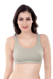 Evely Sports Bra | Women's Non-Padded Wirefree  Bra | Ideal for Gym | Yoga | Walking & Everyday Casual Wear | Super Soft & Maximum Support | Full Coverage Bra