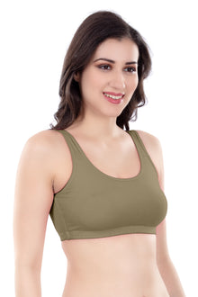 Evely Sports Bra | Women's Non-Padded Wirefree  Bra | Ideal for Gym | Yoga | Walking & Everyday Casual Wear | Super Soft & Maximum Support | Full Coverage Bra