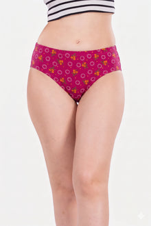 Marvi Inner Elastic Printed Panties | Pack of 1 Pc  & Combo Pack of 3 Pcs Assorted Prints | 100% Breathable Soft Cotton Anti-Chafing Daily Briefs for Girls & Women