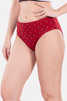 Marvi Inner Elastic Printed Panties | Pack of 1 Pc  & Combo Pack of 3 Pcs Assorted Prints | 100% Breathable Soft Cotton Anti-Chafing Daily Briefs for Girls & Women