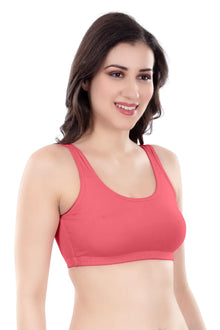 Evely Sports Bra | Women's Non-Padded Wirefree  Bra | Ideal for Gym | Yoga | Walking & Everyday Casual Wear | Super Soft & Maximum Support | Full Coverage Bra