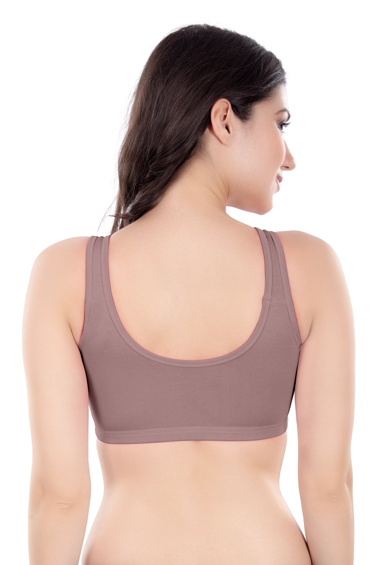 Evely Sports Bra | Women's Non-Padded Wirefree  Bra | Ideal for Gym | Yoga | Walking & Everyday Casual Wear | Super Soft & Maximum Support | Full Coverage Bra