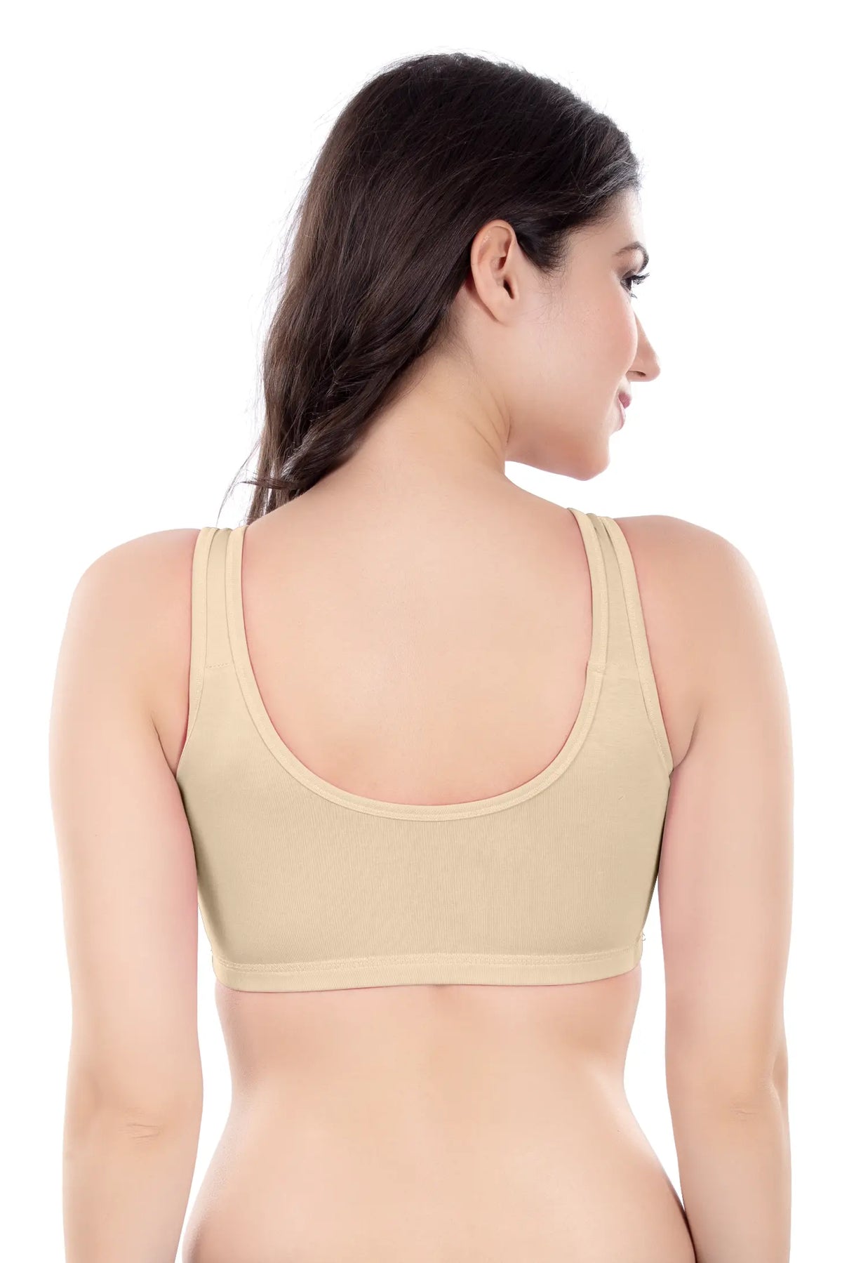 Evely Sports Bra | Women's Non-Padded Wirefree  Bra | Ideal for Gym | Yoga | Walking & Everyday Casual Wear | Super Soft & Maximum Support | Full Coverage Bra