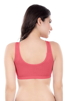 Evely Sports Bra | Women's Non-Padded Wirefree  Bra | Ideal for Gym | Yoga | Walking & Everyday Casual Wear | Super Soft & Maximum Support | Full Coverage Bra