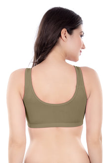 Evely Sports Bra | Women's Non-Padded Wirefree  Bra | Ideal for Gym | Yoga | Walking & Everyday Casual Wear | Super Soft & Maximum Support | Full Coverage Bra