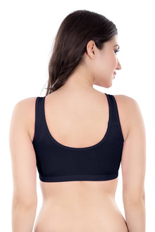 Evely Sports Bra | Women's Non-Padded Wirefree  Bra | Ideal for Gym | Yoga | Walking & Everyday Casual Wear | Super Soft & Maximum Support | Full Coverage Bra