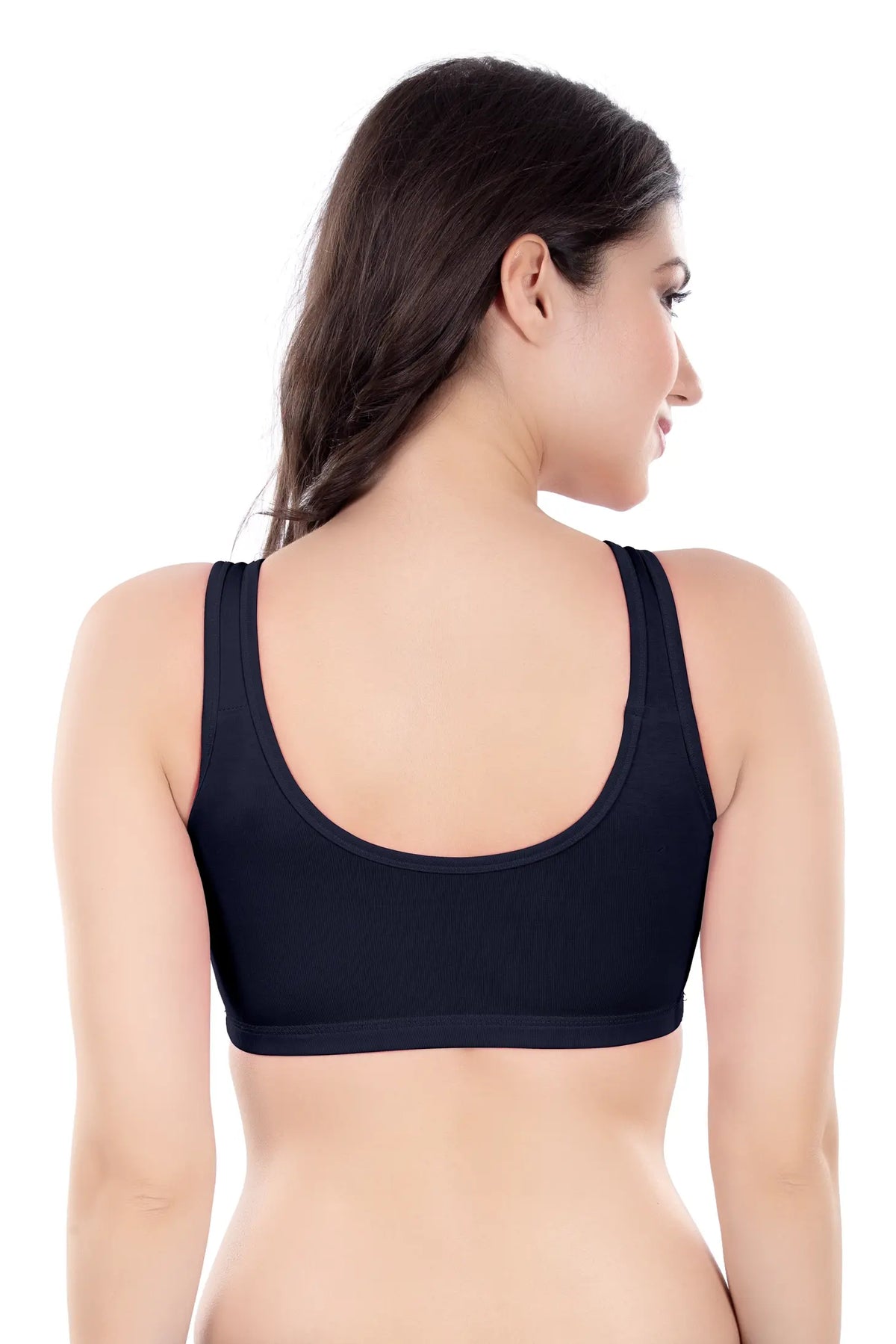 Evely Sports Bra | Women's Non-Padded Wirefree  Bra | Ideal for Gym | Yoga | Walking & Everyday Casual Wear | Super Soft & Maximum Support | Full Coverage Bra