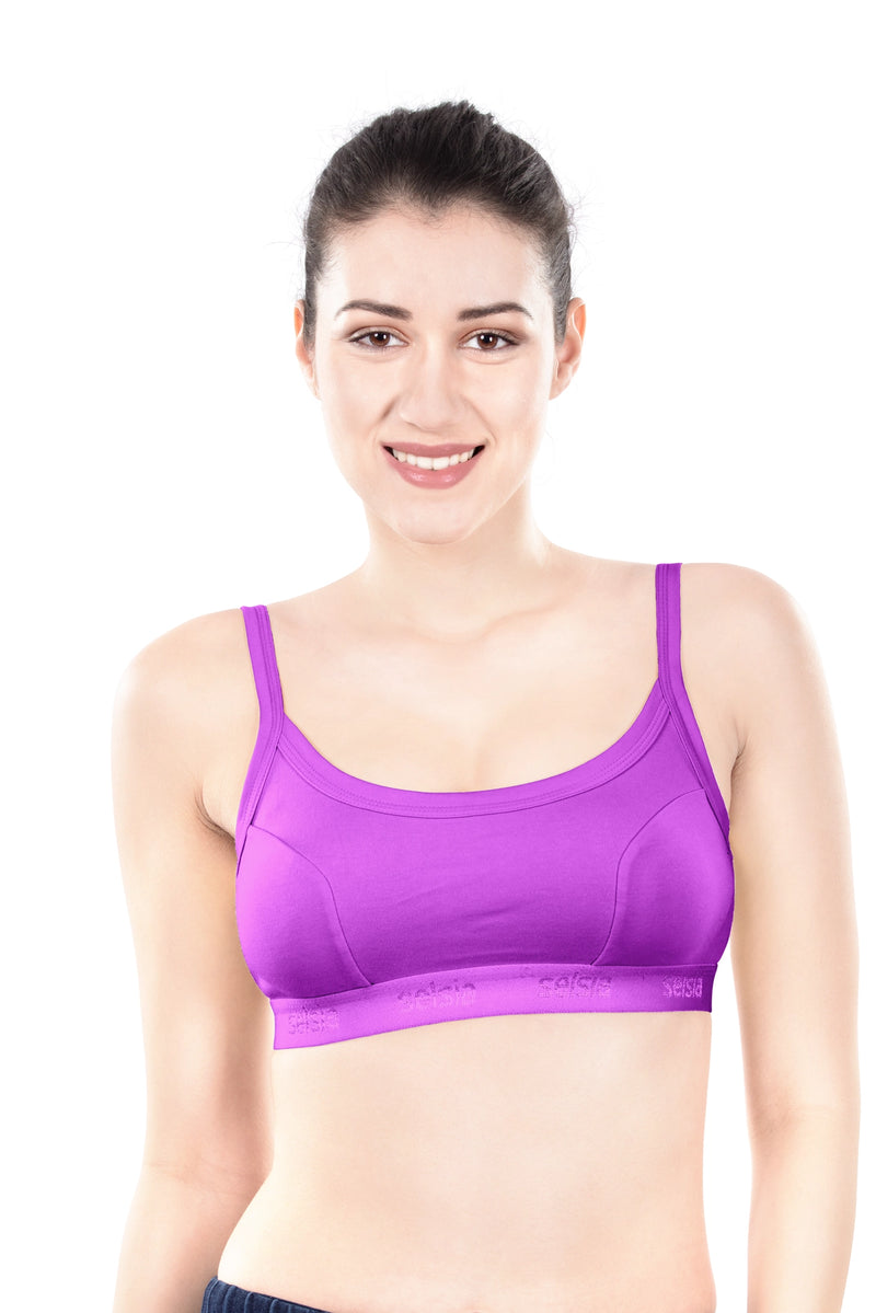 Hazel Dark Color Sports Bra