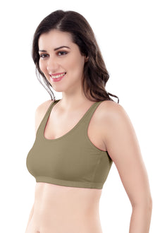 Evely Sports Bra | Women's Non-Padded Wirefree  Bra | Ideal for Gym | Yoga | Walking & Everyday Casual Wear | Super Soft & Maximum Support | Full Coverage Bra