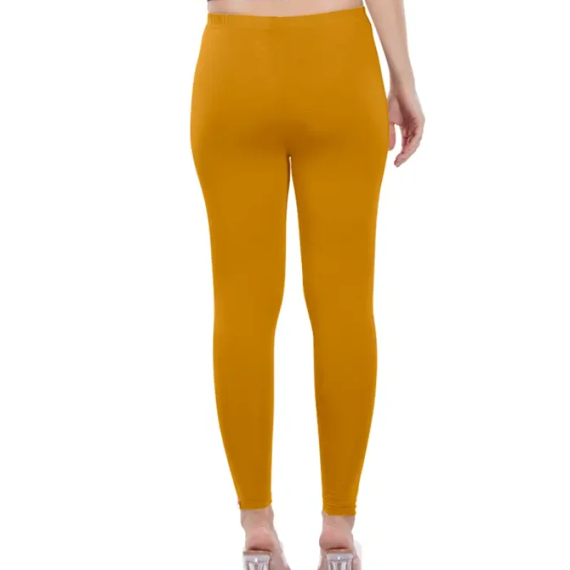 Mustard Color Ankle Leggings