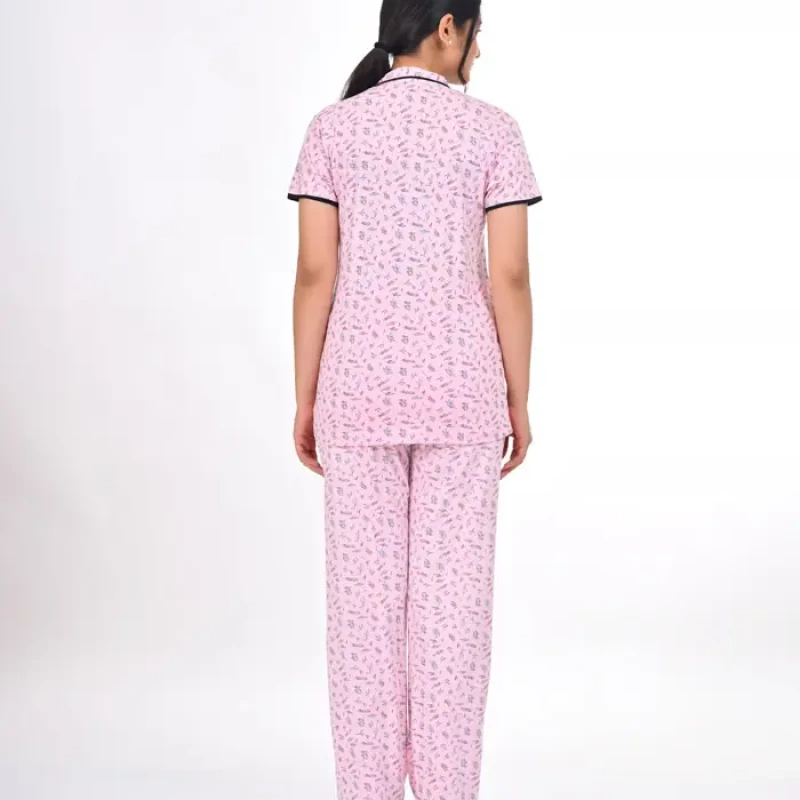 Rose Color Pyjama Set